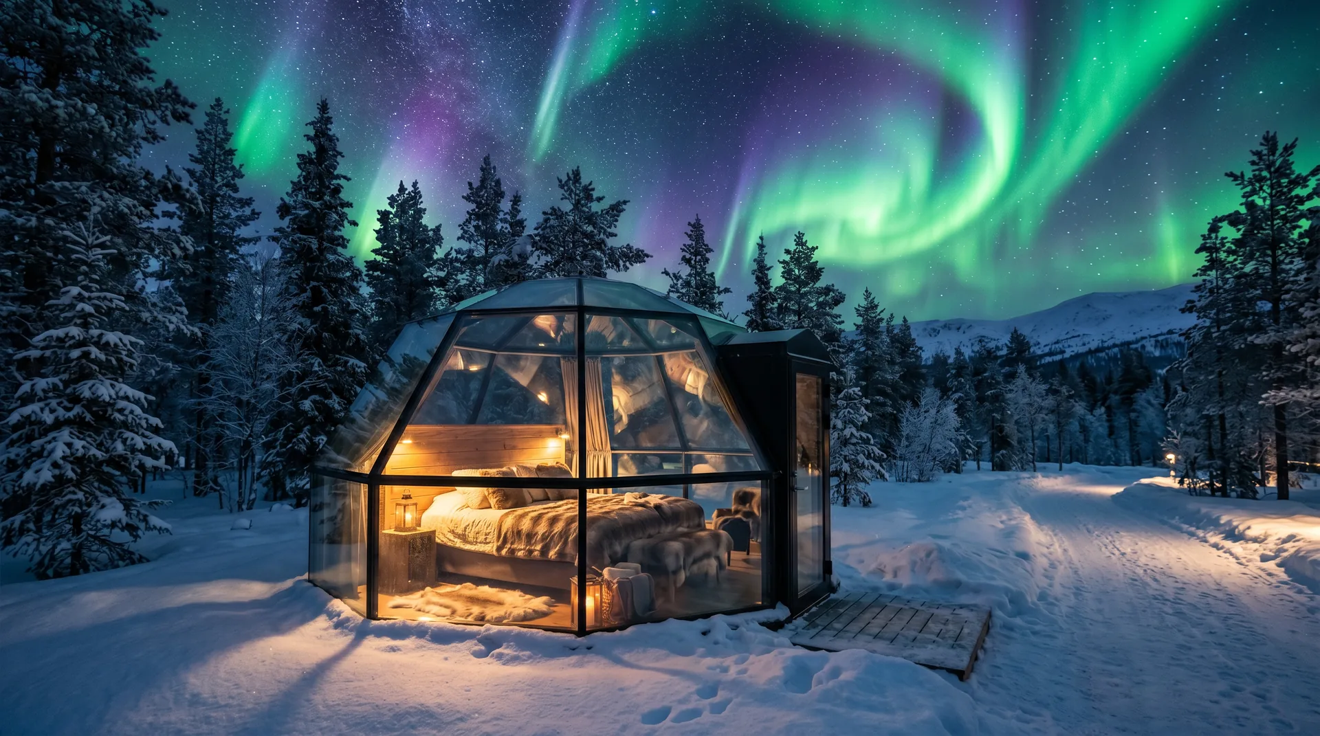 Finland Arctic Northern Lights Honeymoon — photo 1
